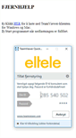 Mobile Screenshot of hjelp.eltele.no